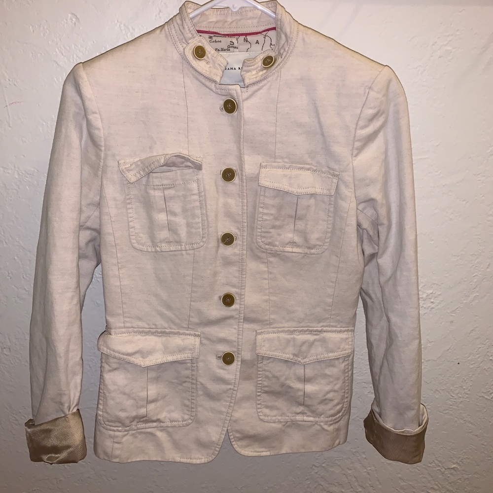 💚Banana republic Safari style lined jacket